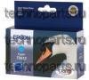 Картридж EPSON T0812/T11124 (ST R270/R290/RX590/1410/Epson Stylus Photo R295/R390/RX610/RX615/RX690/TX650/TX659/TX700W/TX710W/TX800W/T50/T59) голубой (увелич. емкости)